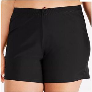 ISLAND ESCAPE Plus Size Womens Size 22W Swim Shorts Black